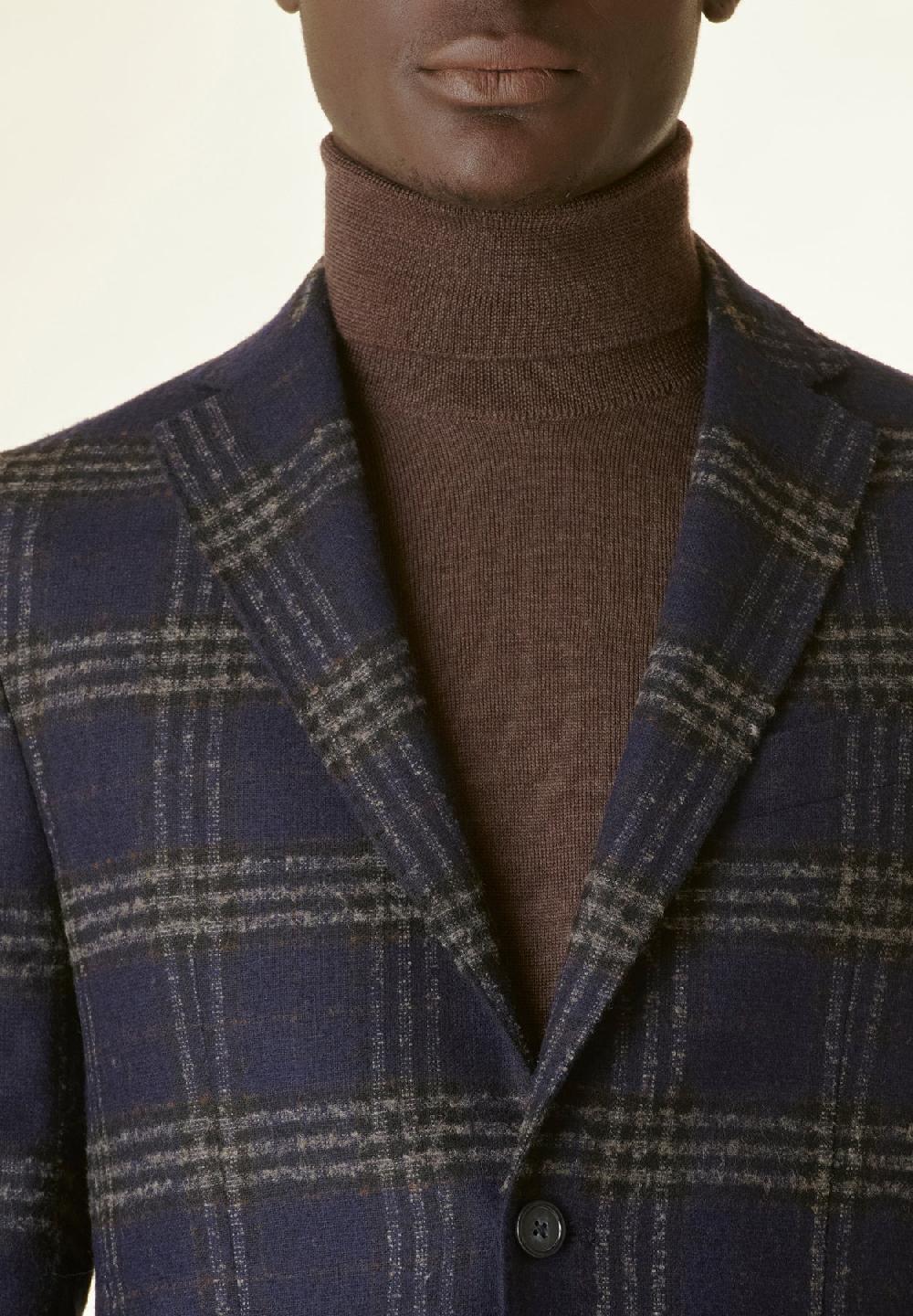 Angelico Giacca blu galles decostruita Moda