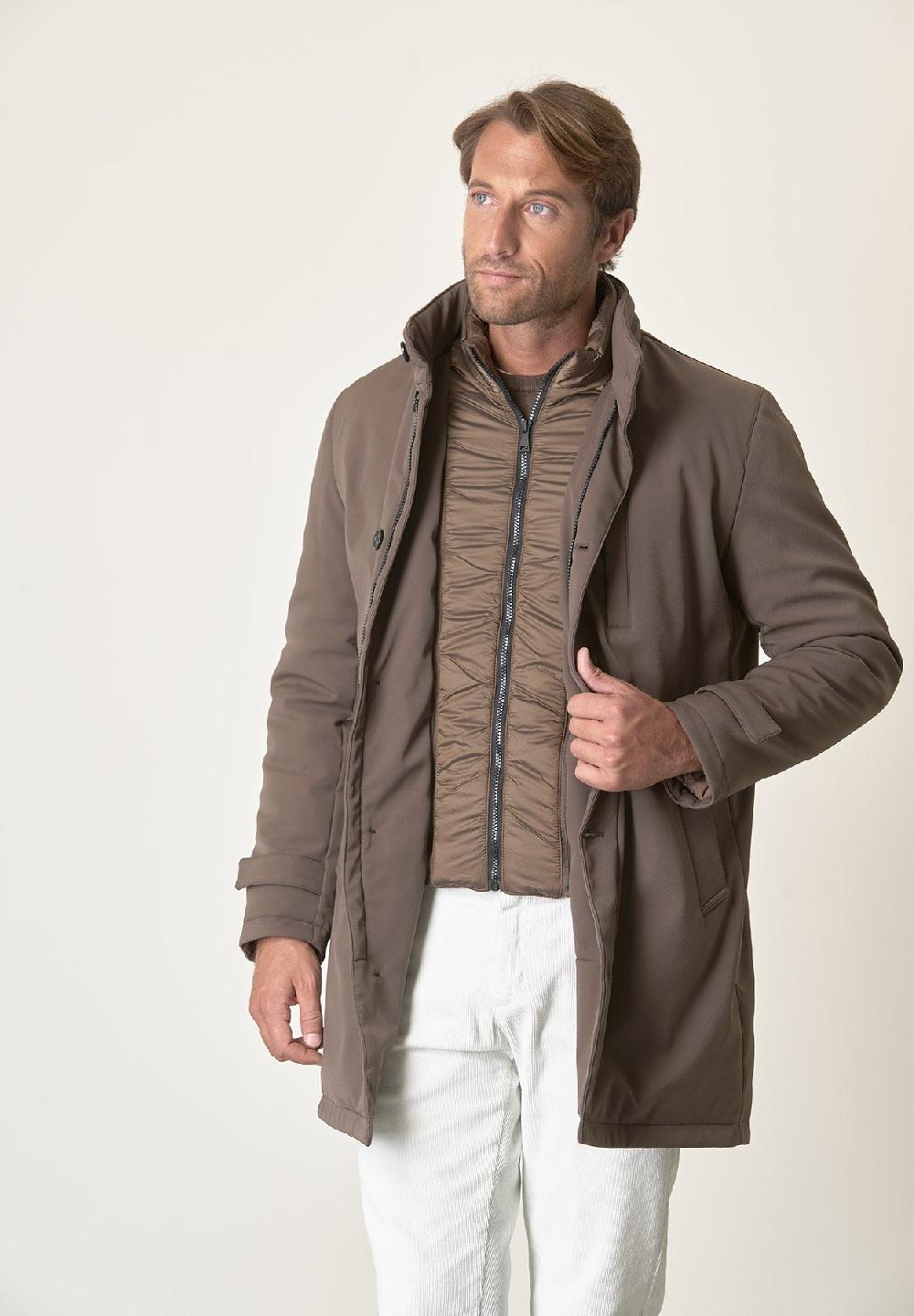 Angelico Cappotto tecnico fango trama leggera impermeabile In Linea