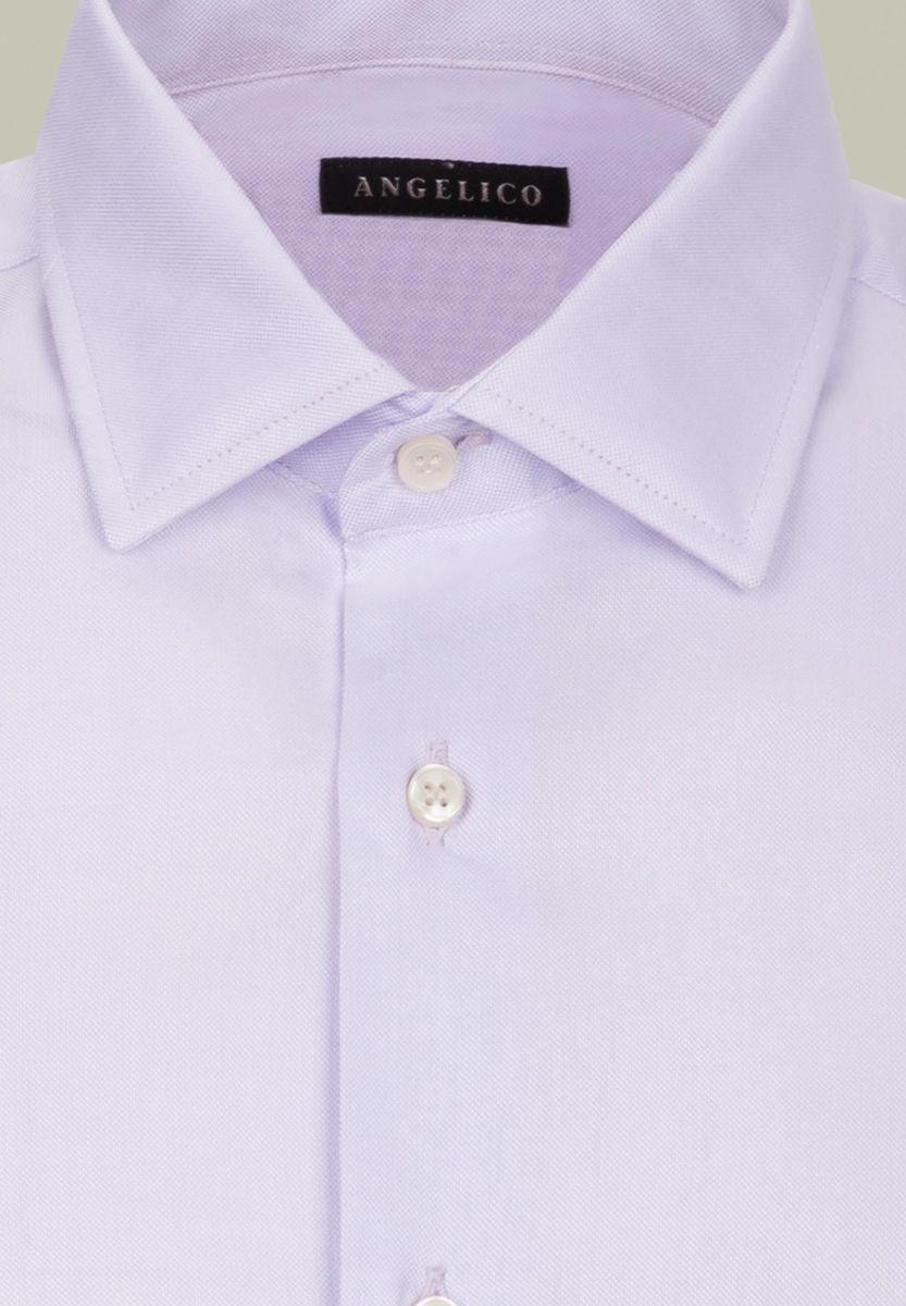Angelico Camicia glicine cotone panama slim Qualità
