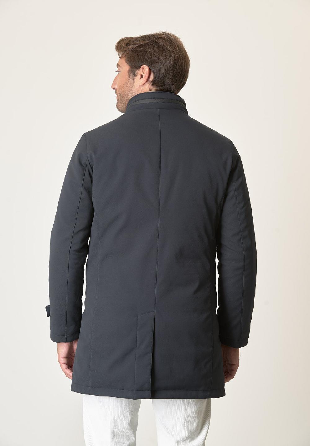Angelico Cappotto tecnico blu trama leggera impermeabile Qualità Garantita