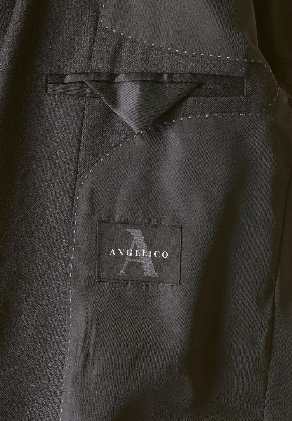 Angelico Abito antracite saglia di lana custom fit Negozi Online