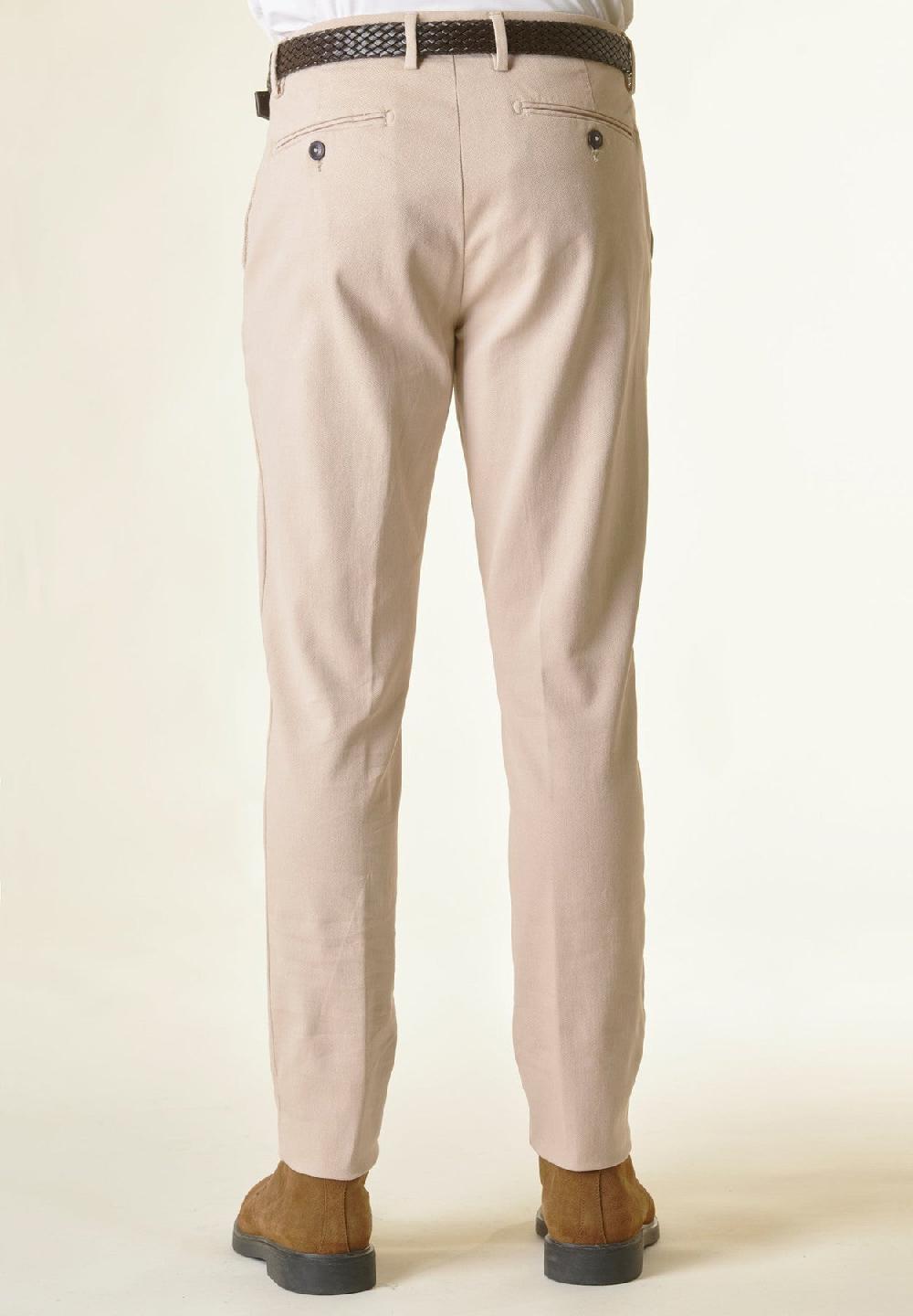 Angelico Pantalone beige armatura cotone slim Promozione Limitata