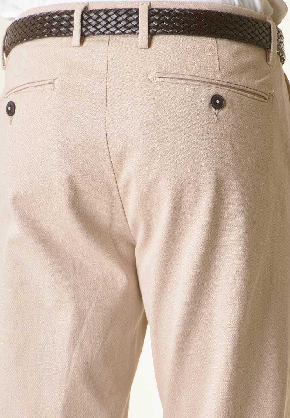 Angelico Pantalone beige armatura cotone slim Promozione Limitata