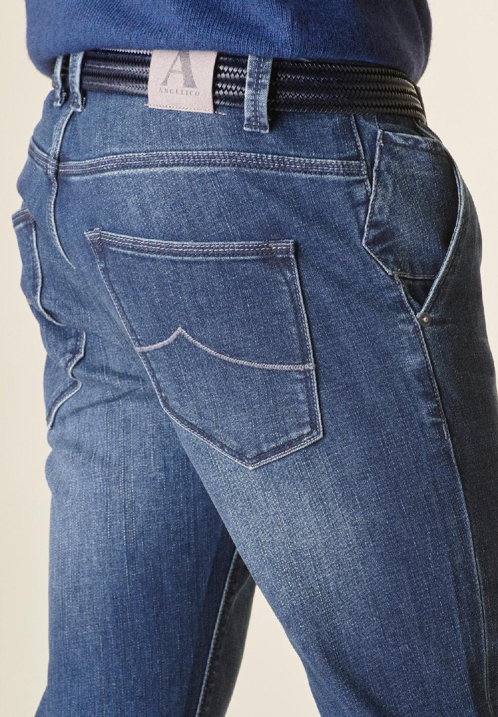Angelico Jeans Custom tasche America Delave Promozione Limitata