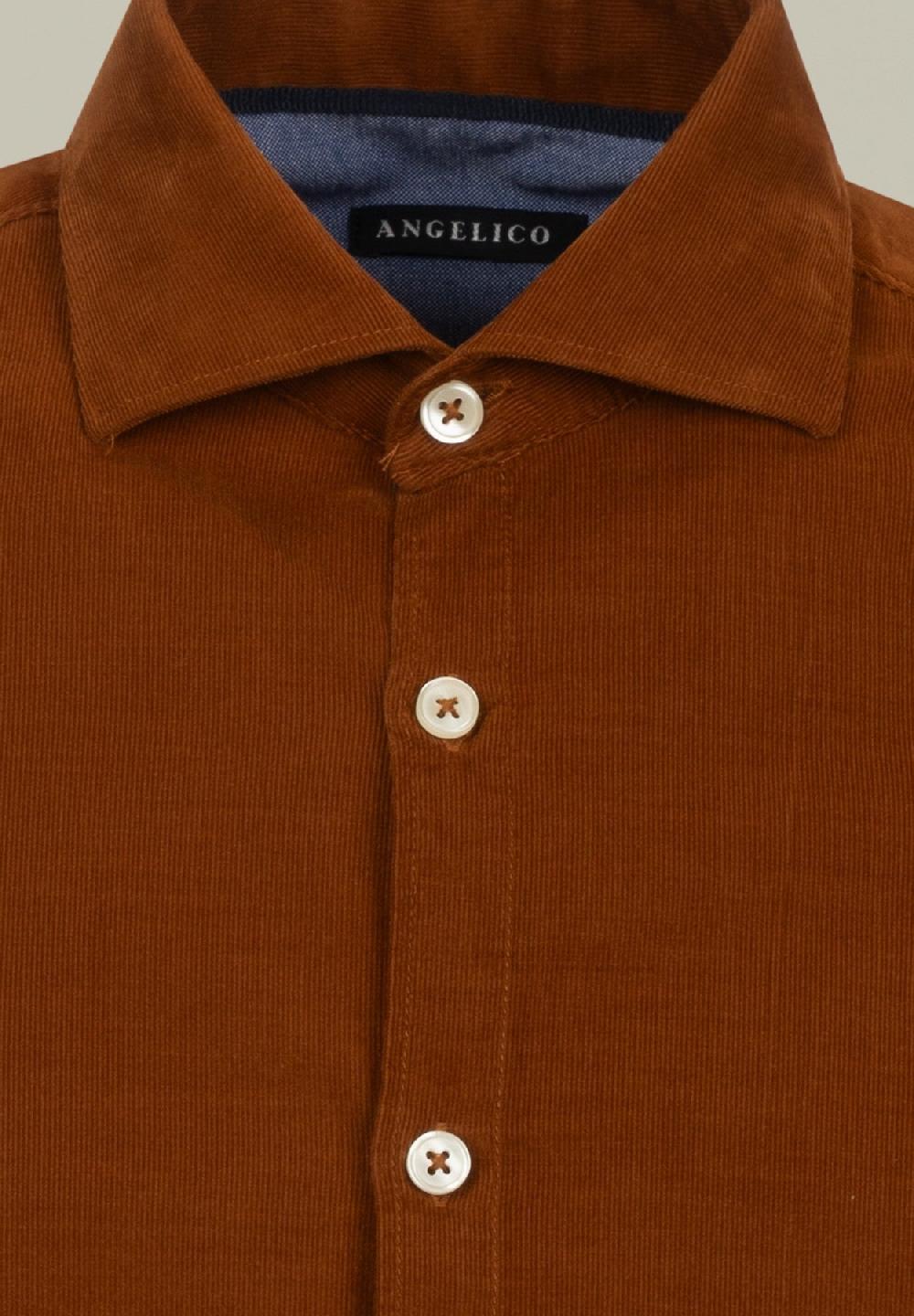 Angelico Camicia bruciato velluto Negozio