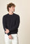 Angelico Girocollo blu puro cashmere Offerta