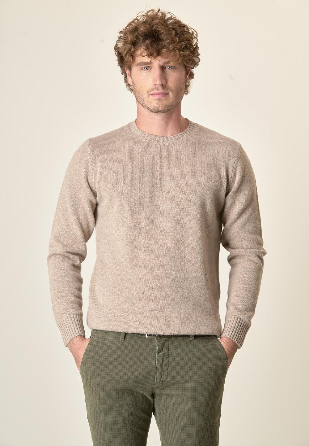 Angelico Girocollo naturale puro cashmere Economico