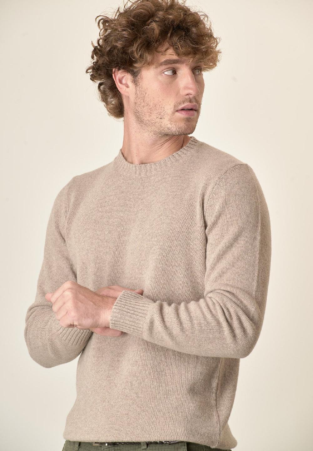 Angelico Girocollo naturale puro cashmere Economico