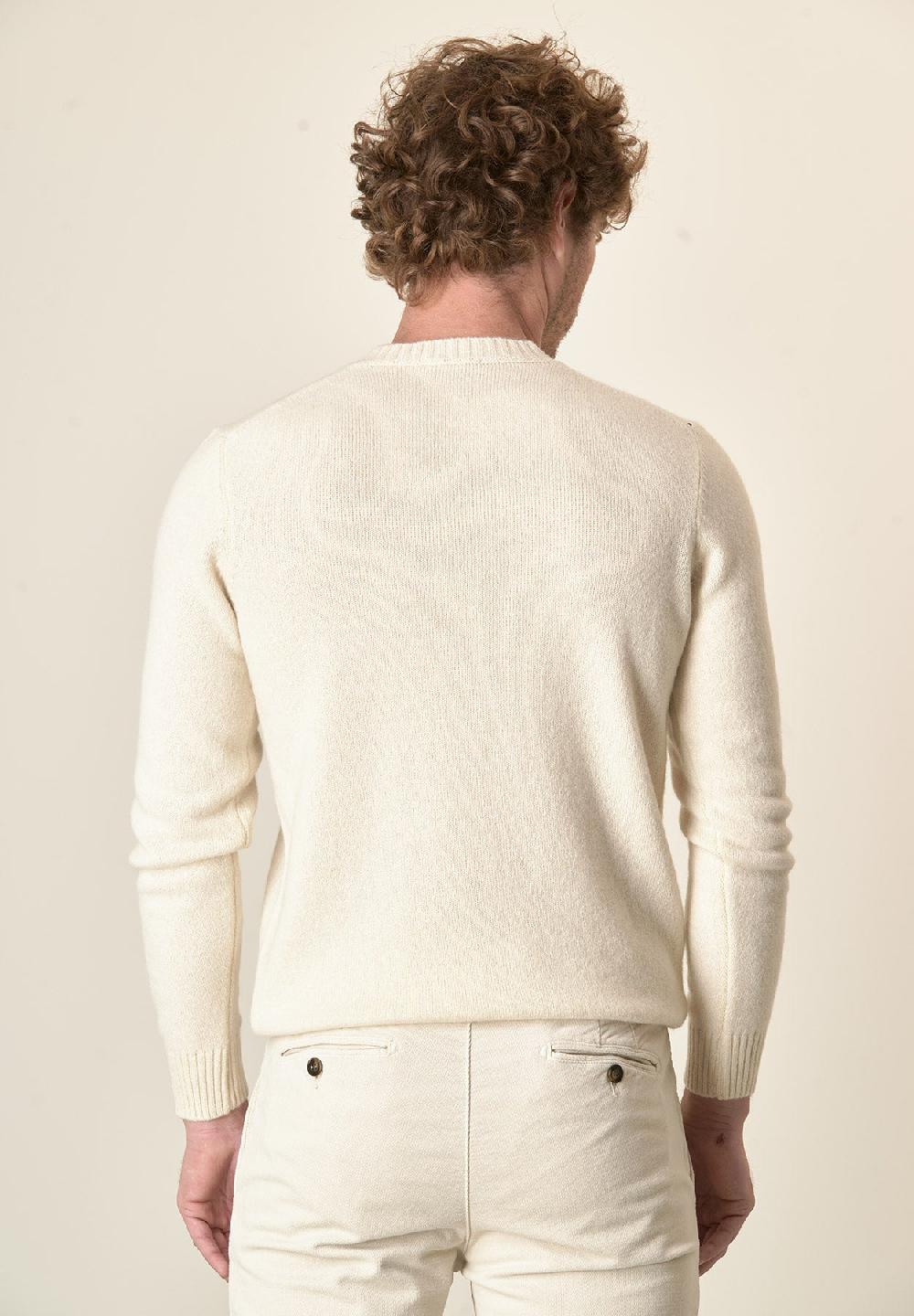 Angelico Girocollo panna puro cashmere Online