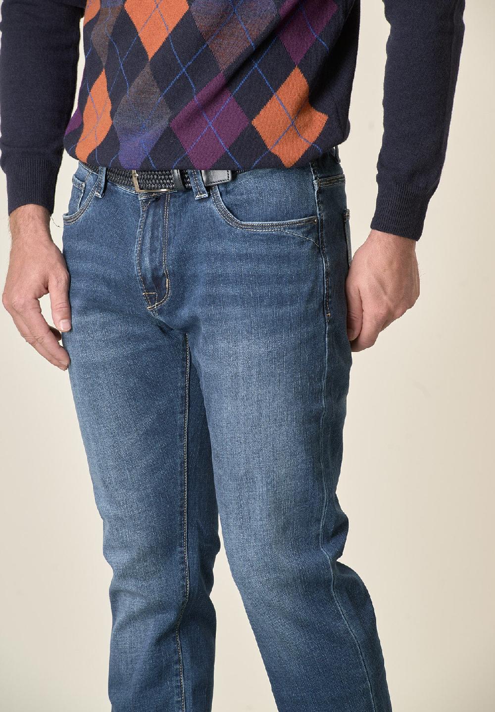 Angelico Jeans medio 5 Tasche cotone stretch slim fit Offerte