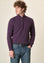 Angelico Lupetto zip blu navy misto lana Vendita Calda
