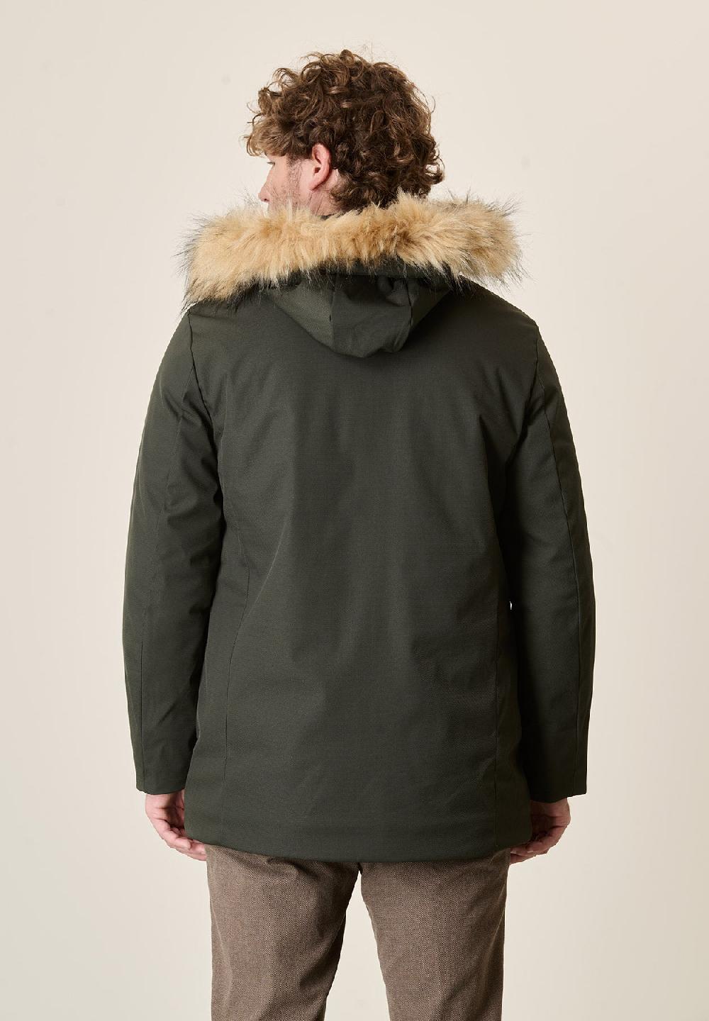 Angelico Parka verde pelliccia staccabile Lightning offer