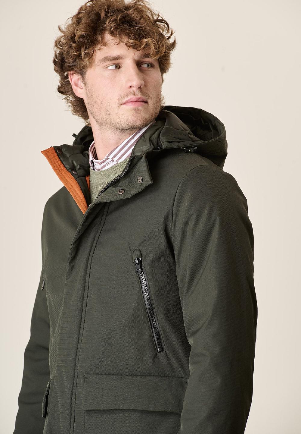 Angelico Parka verde pelliccia staccabile Lightning offer