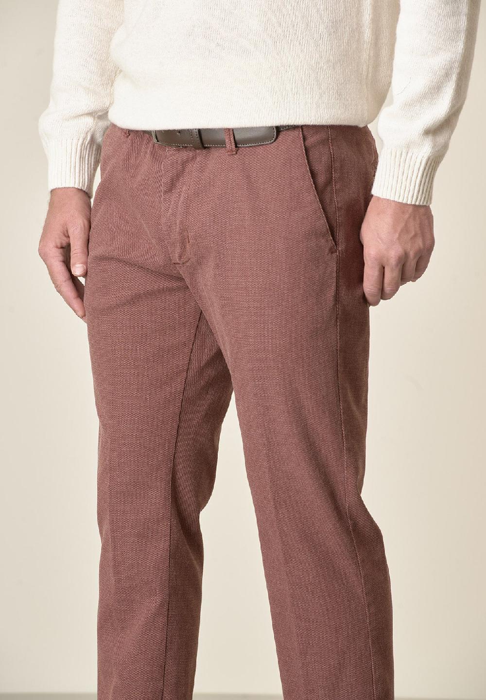 Angelico Pantalone mattone armatura cotone stretch slim fit Offerta settimanale
