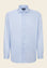 Angelico Camicia blu bianca bacchettina cotone comfort fit Duty-free
