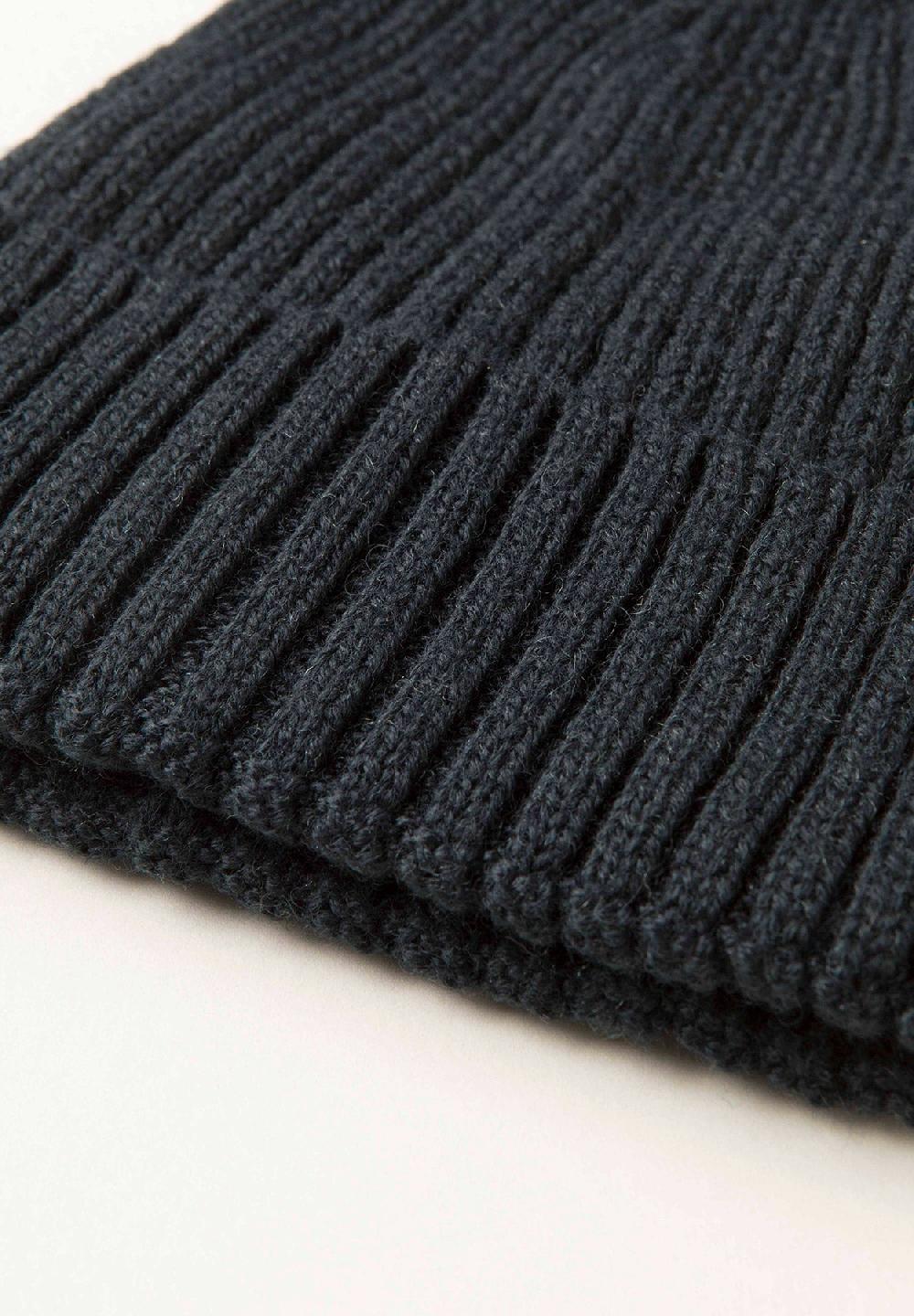 Angelico Berretto navy coste misto lana In Vendita