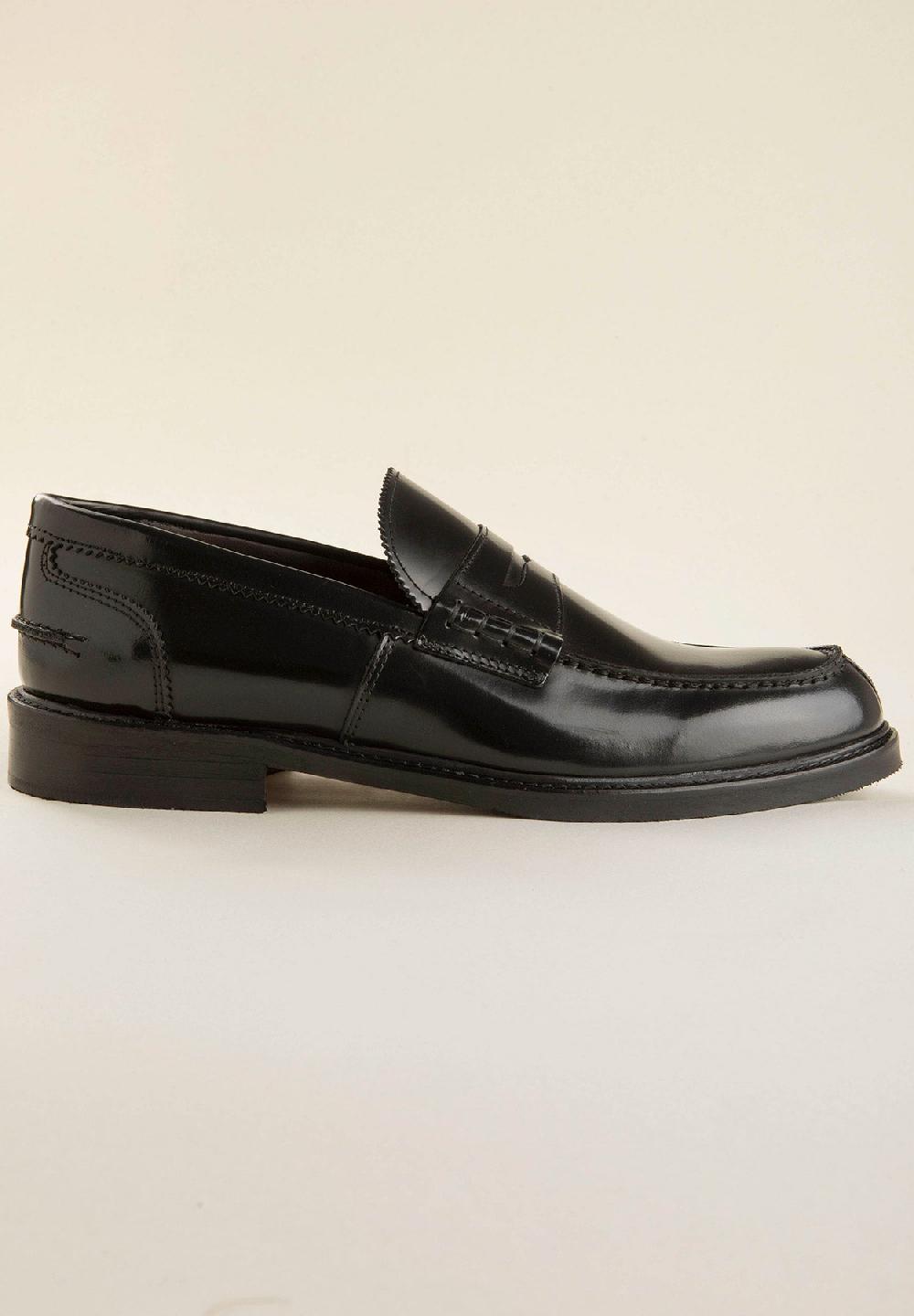 Angelico Mocassino nero pelle abrasivata Sconto di tempo limitato