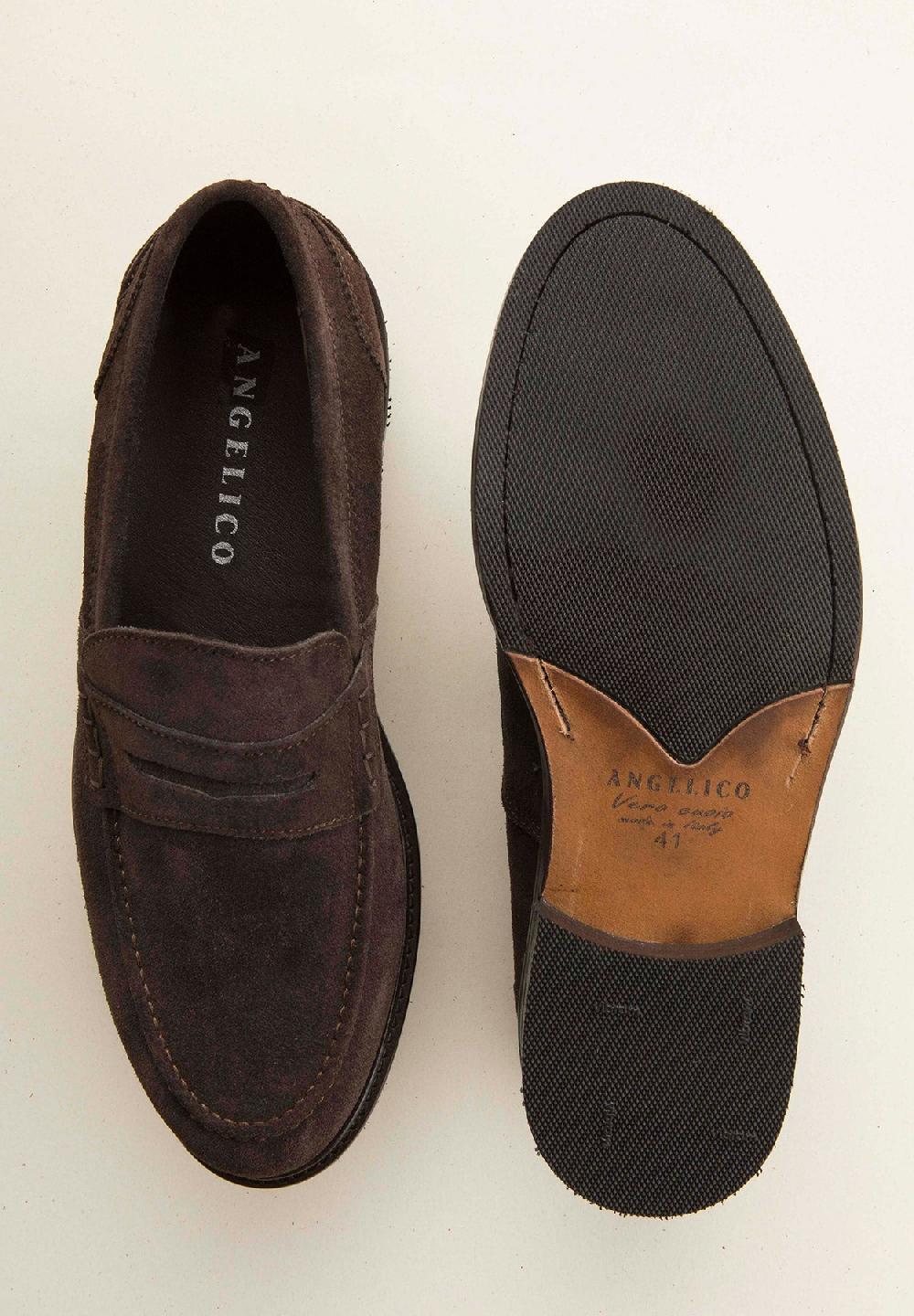 Angelico Mocassino moro scamosciato pelle Negozio online di fabbrica