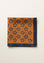 Angelico Pochette arancione blu fronte retro lana Vendite stagionali