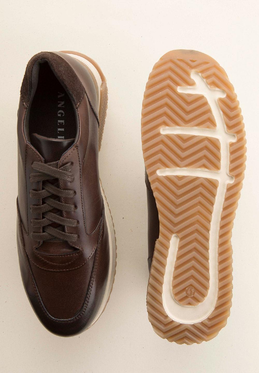 Angelico Sneakers moro pelle Offerta Pasqua
