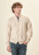 Angelico Giacca zip beige toppe misto cashmere Sconto