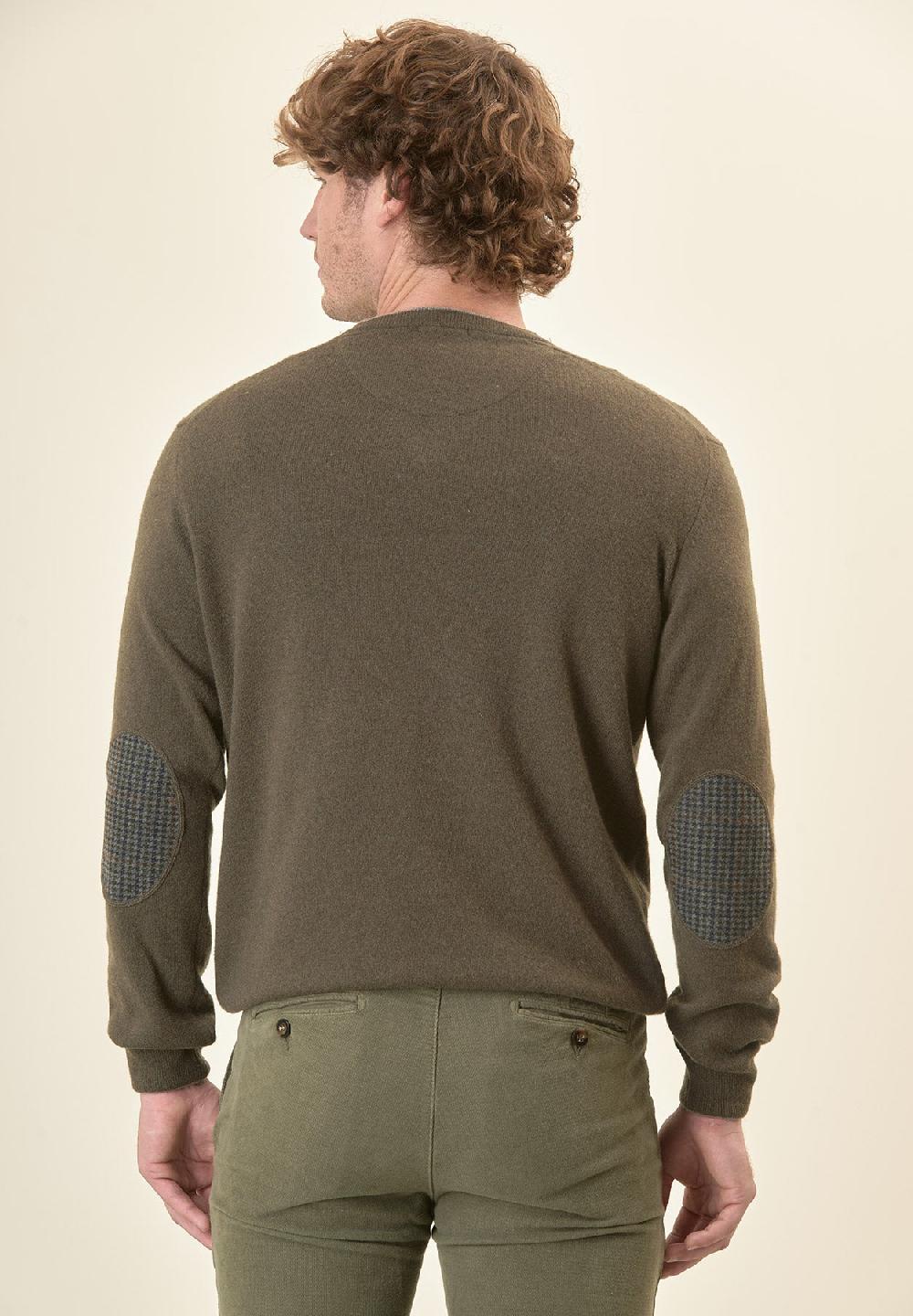 Angelico Scollo V verde militare toppe Economico