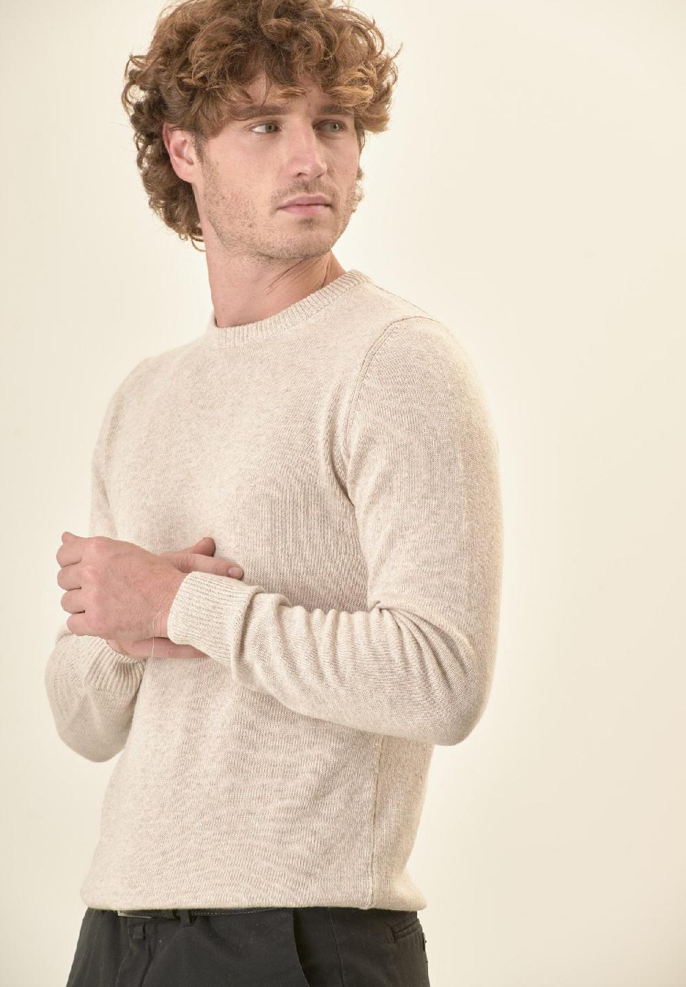 Angelico Girocollo naturale misto cashmere Saldi