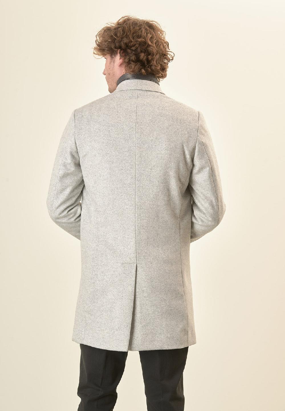 Angelico Cappotto grigio misto cashmere resca pettorina staccabile I Più Venduti