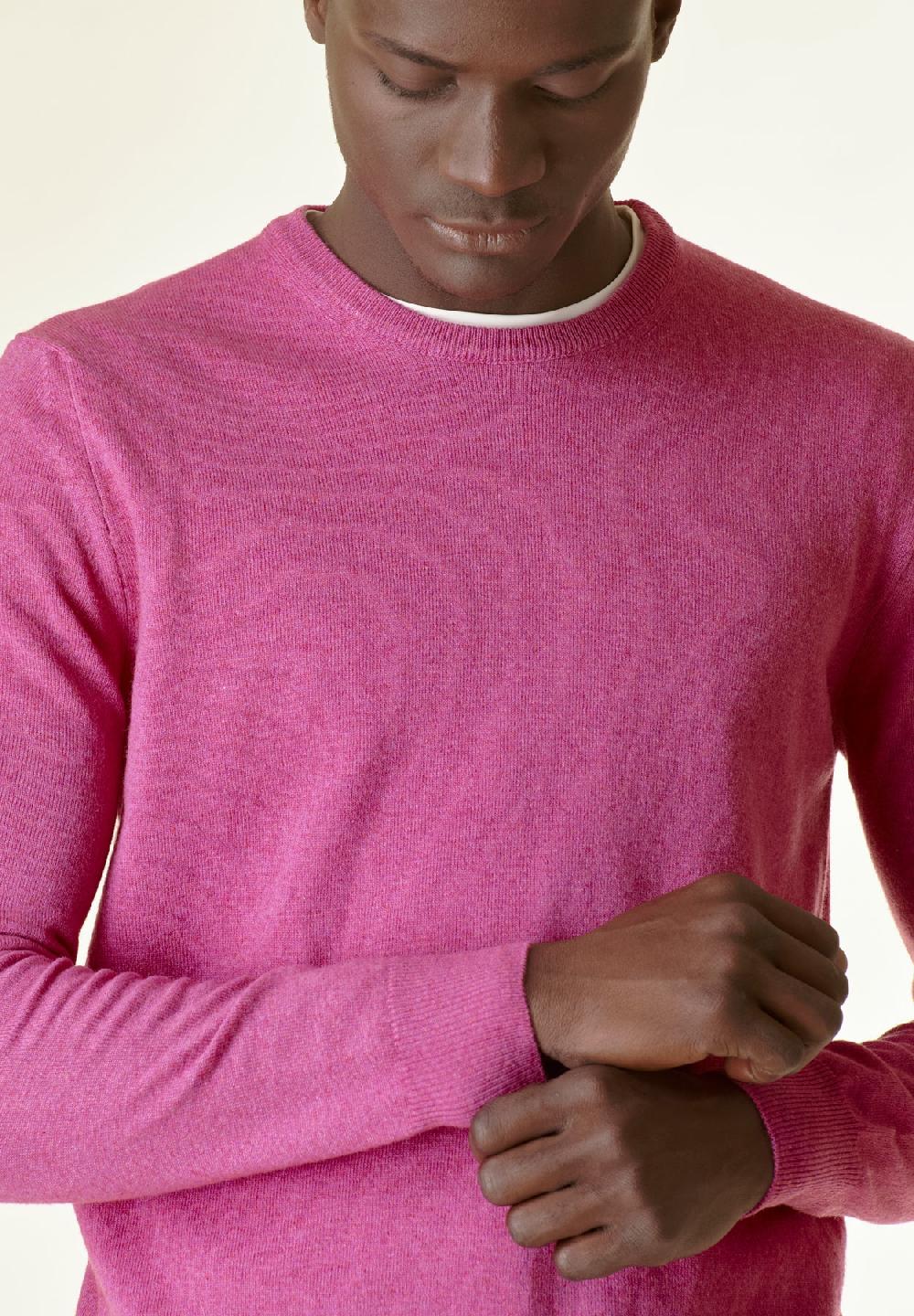 Angelico Girocollo rosa antico misto-cashmere Grande vendita