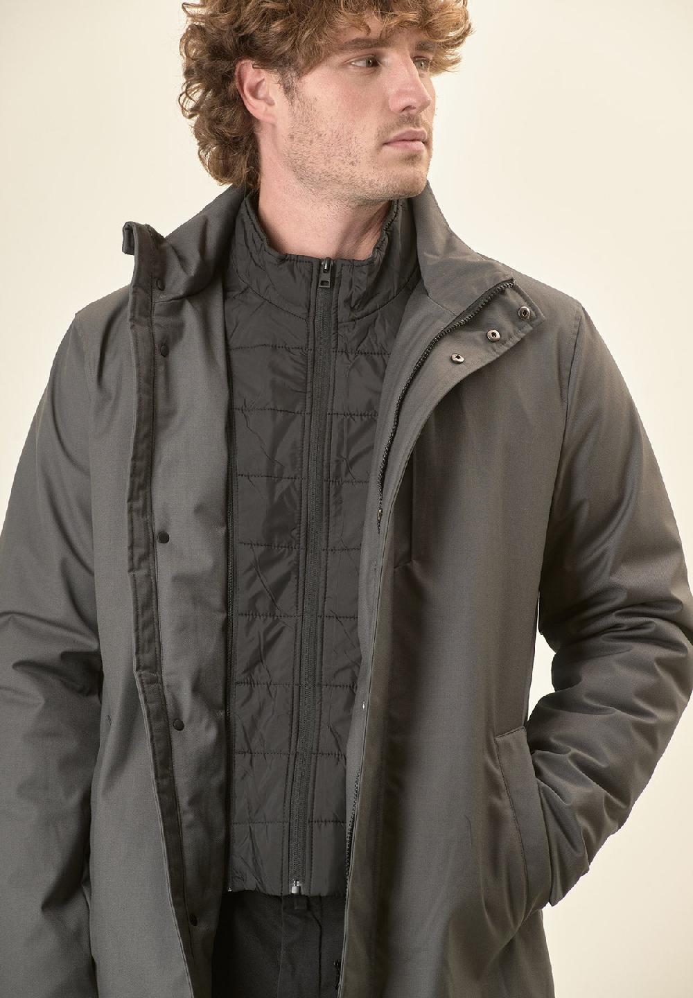 Angelico Giaccone city coat verdone pettorina removibile Flash Sale