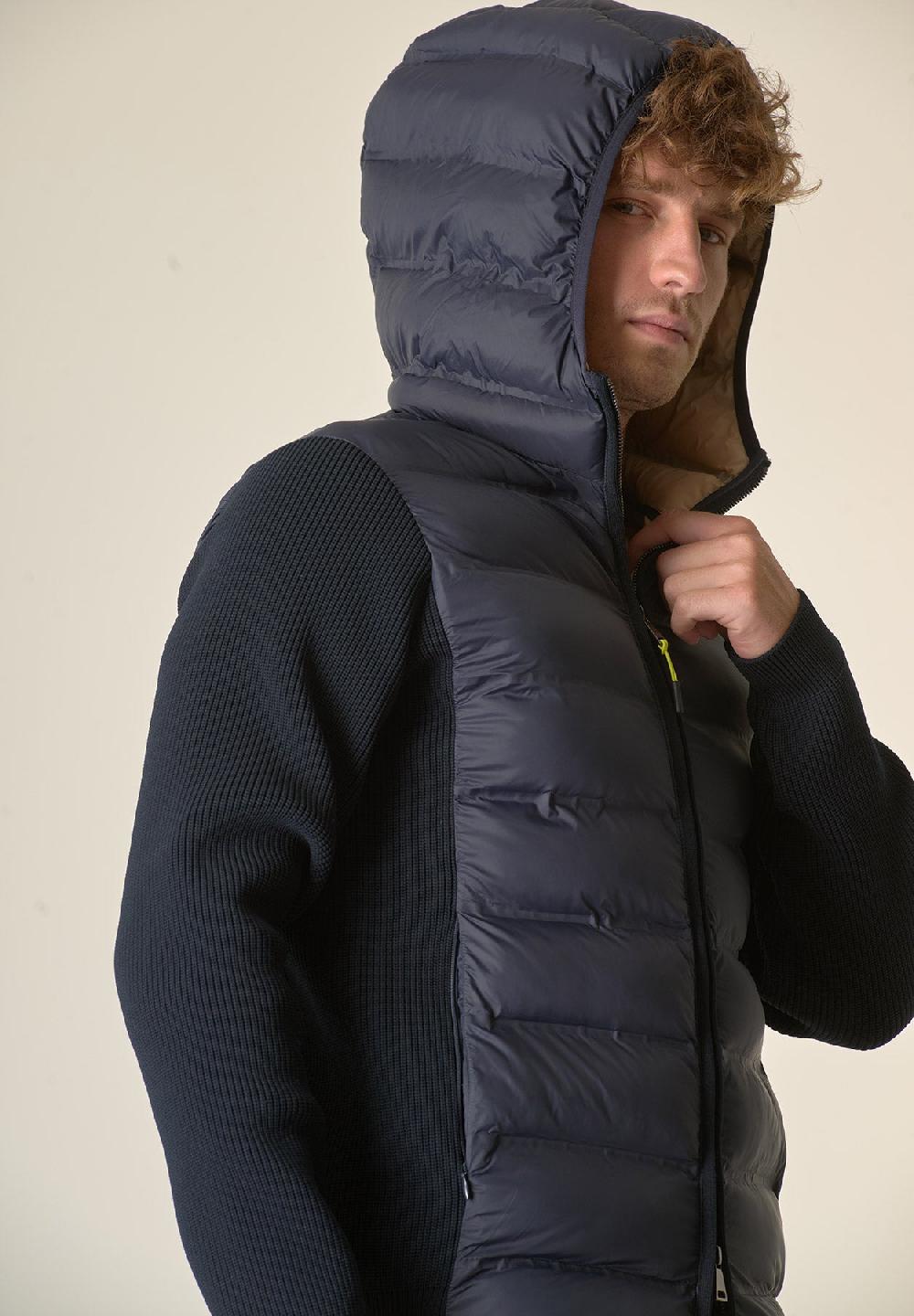 Angelico Giubbotto blu maniche maglia Offerta temporanea