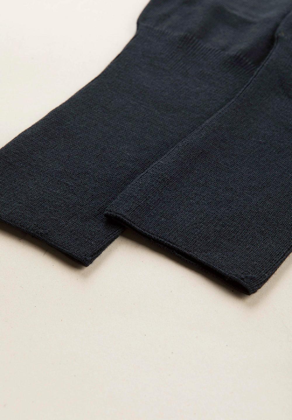Angelico Calza blu cotone stretch unito Rilascio limitato