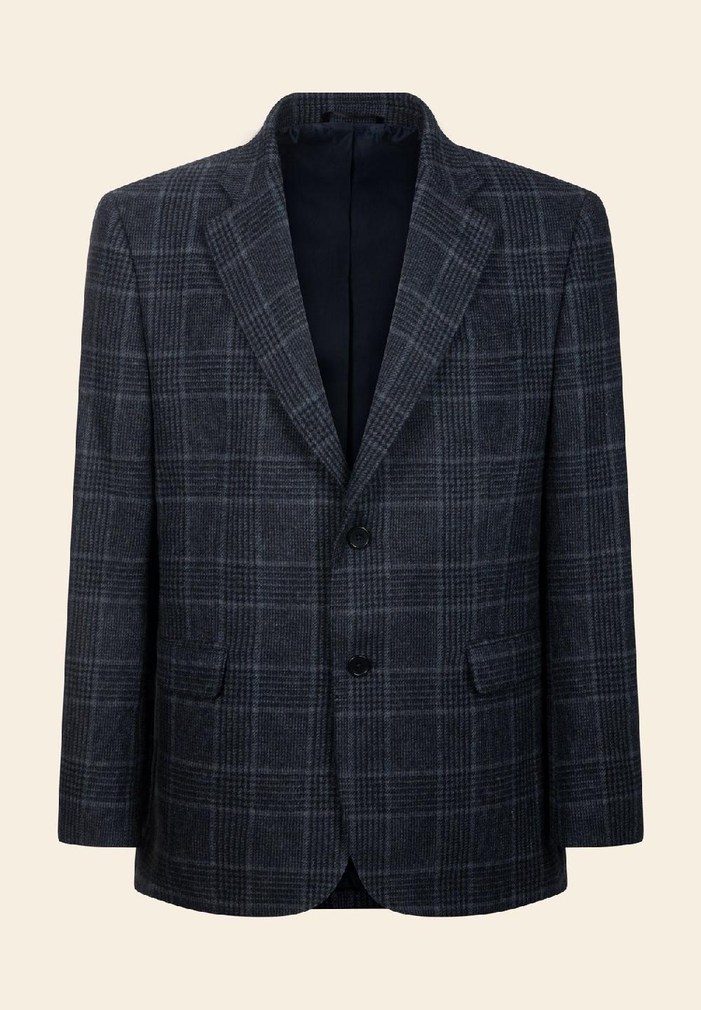 Angelico Giacca blu Galles comfort fit Only for today