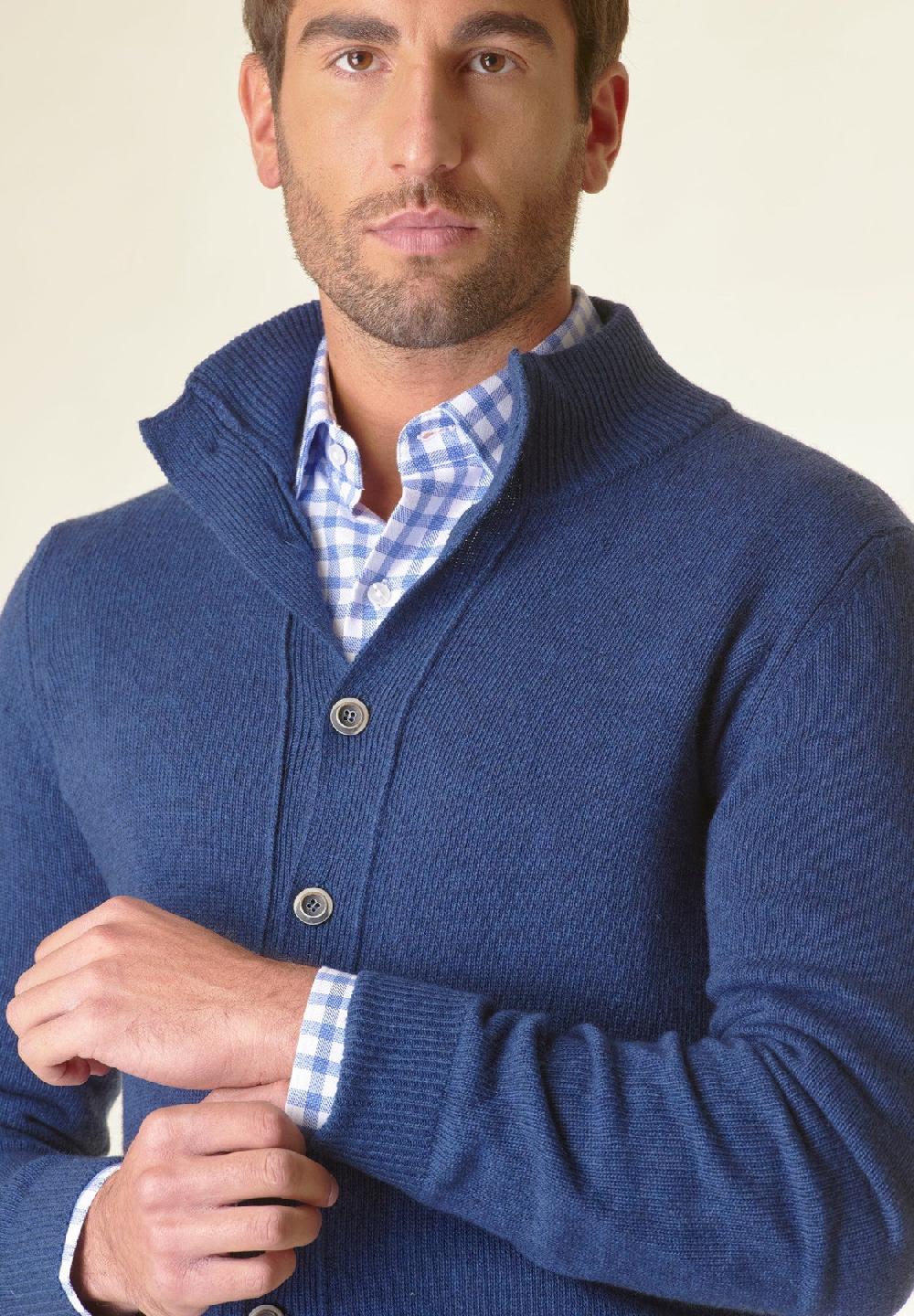 Angelico Giacca in maglia avio mano cashmere 50% di sconto per tempo limitato