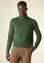Angelico Dolcevita verde loden mano-cashmere Nuovo
