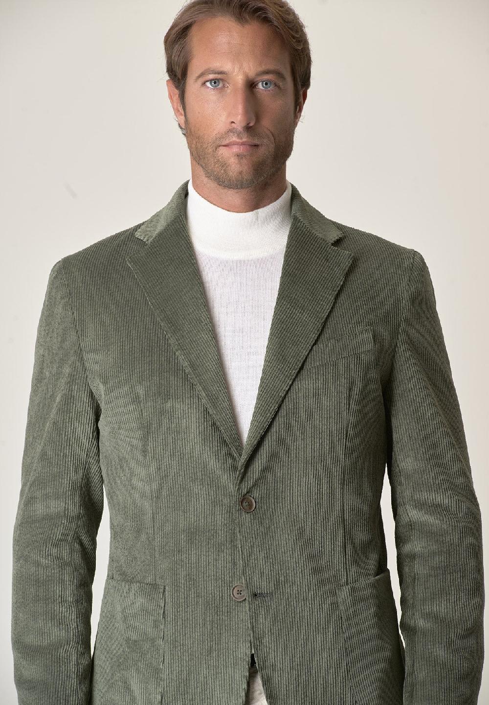 Angelico Giacca verde velluto In Vendita
