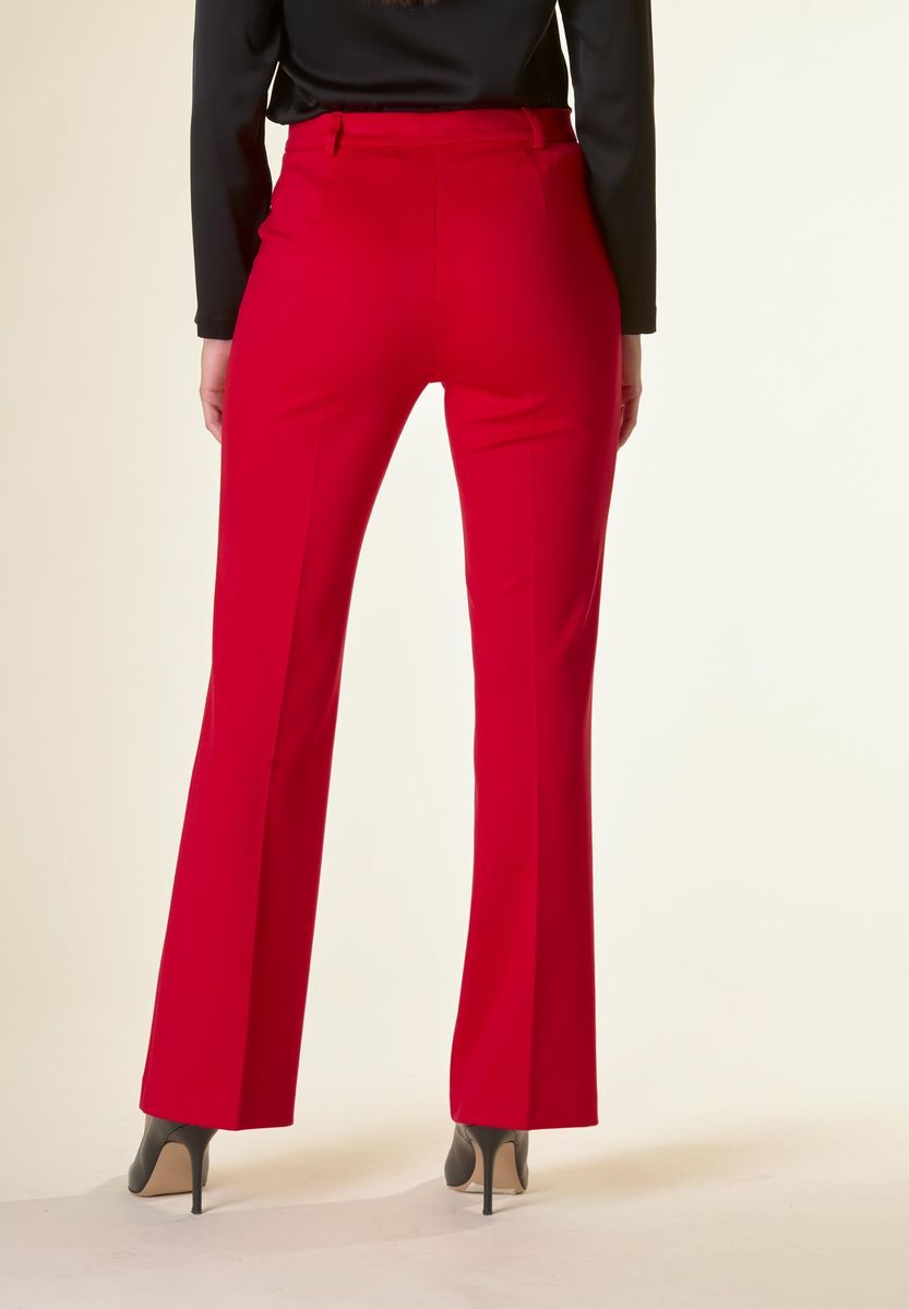 Angelico Pantalone rosso zampa twill I Più Venduti