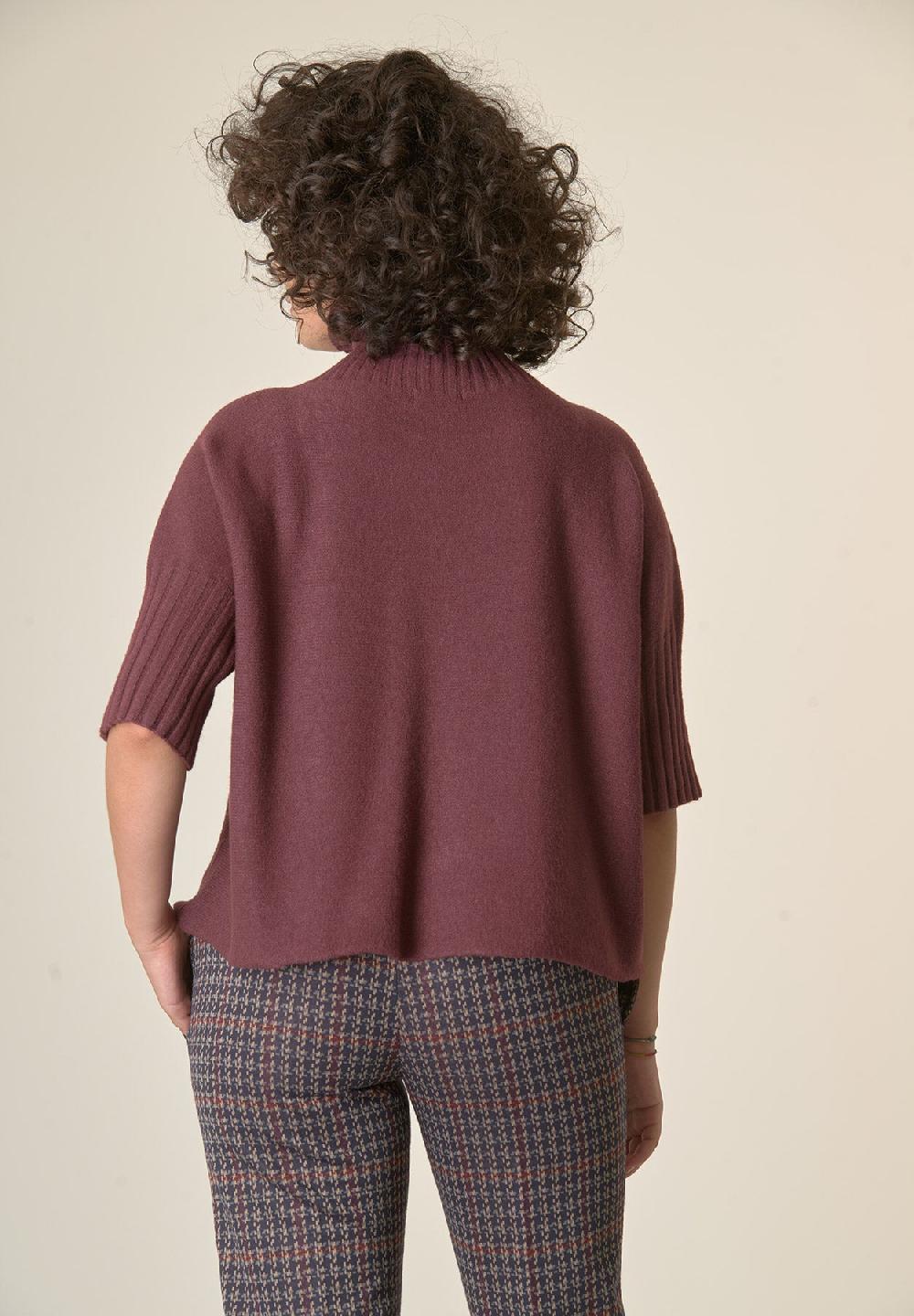 Angelico Lupetto bordeaux soft manica 3/4 Offerta natalizia