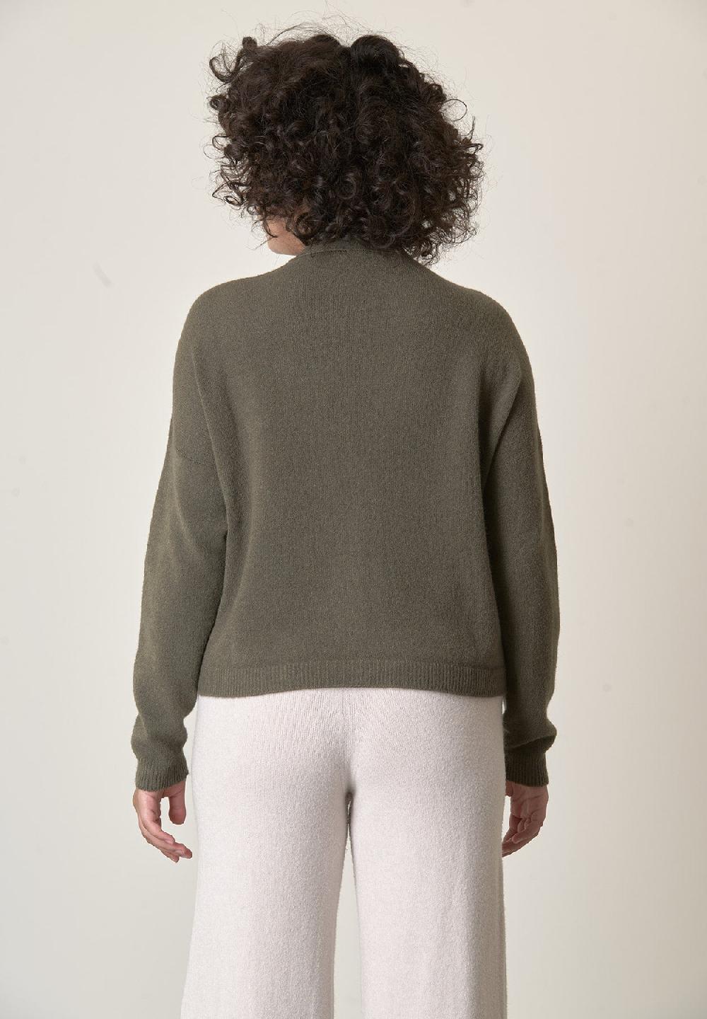 Angelico Cardigan verde muschio bottoni Offerta Giorno del Papà