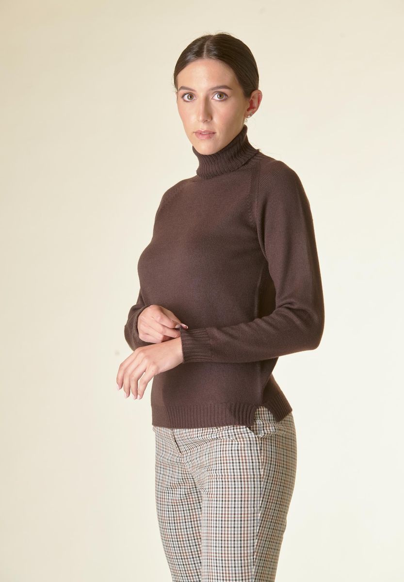 Angelico Dolcevita moro corta merino Lana Gatto Offerta temporanea