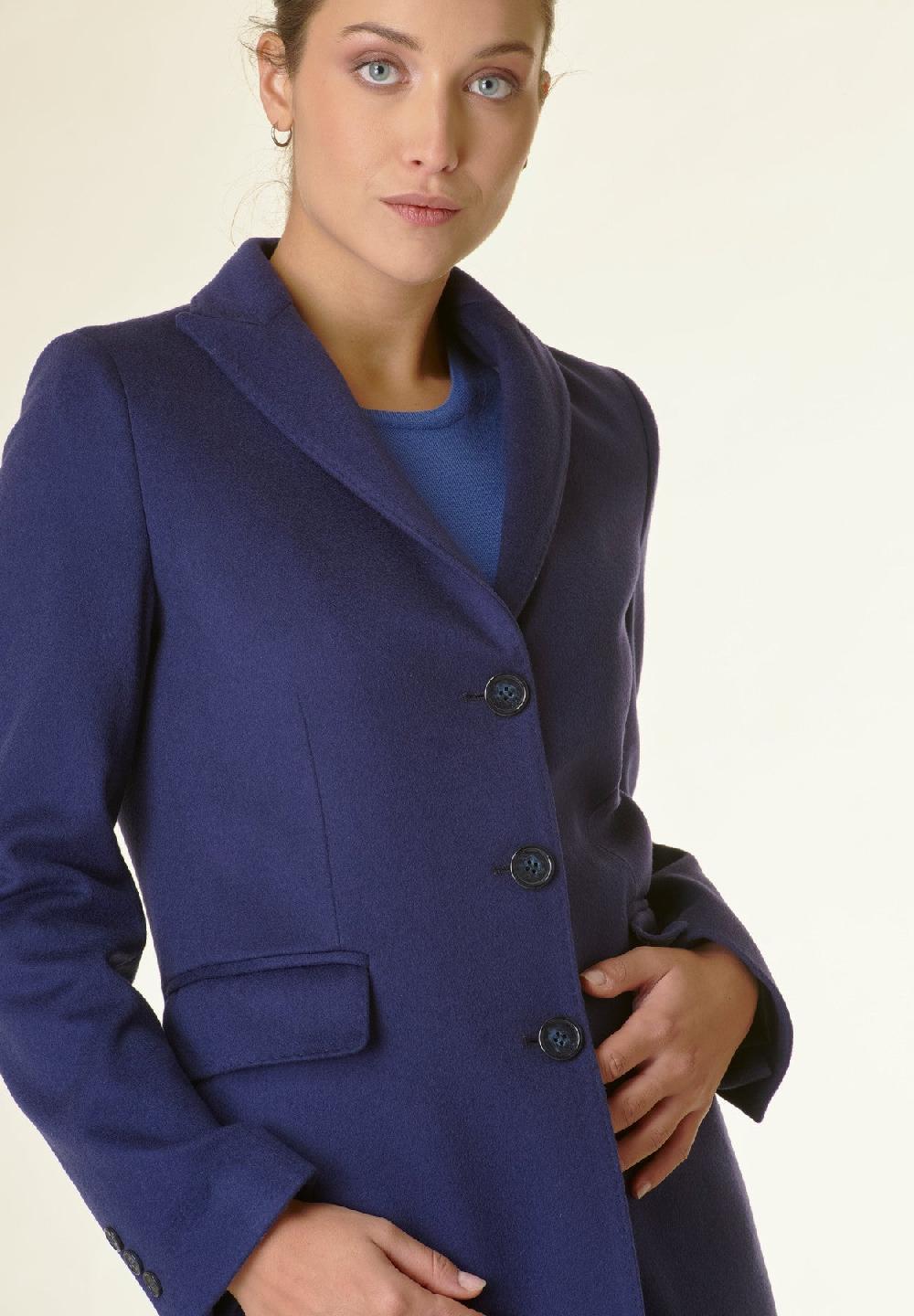 Angelico Cappotto blu corto lana cashmere Bestseller
