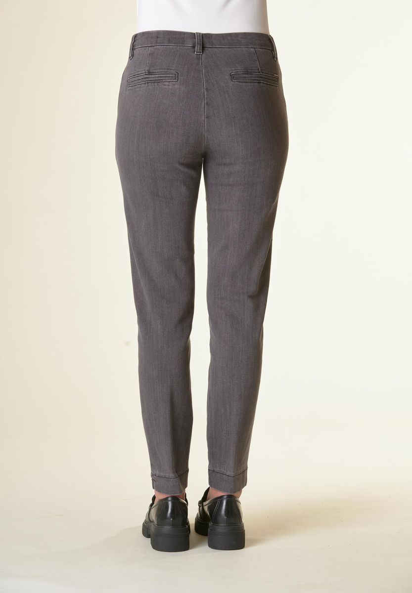 Angelico Jeans grigio sigaretta tasche america Enormi risparmi