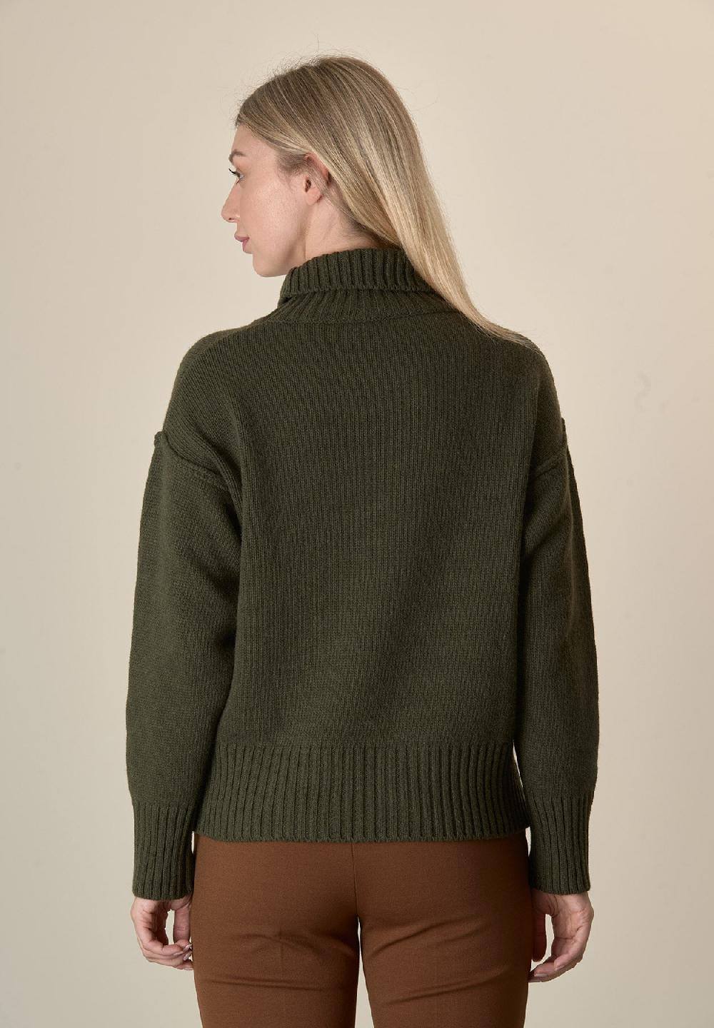 Angelico Dolcevita verdone misto cashmere Ultimo giorno