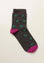 Angelico Calzino marrone pois misto cotone Italy