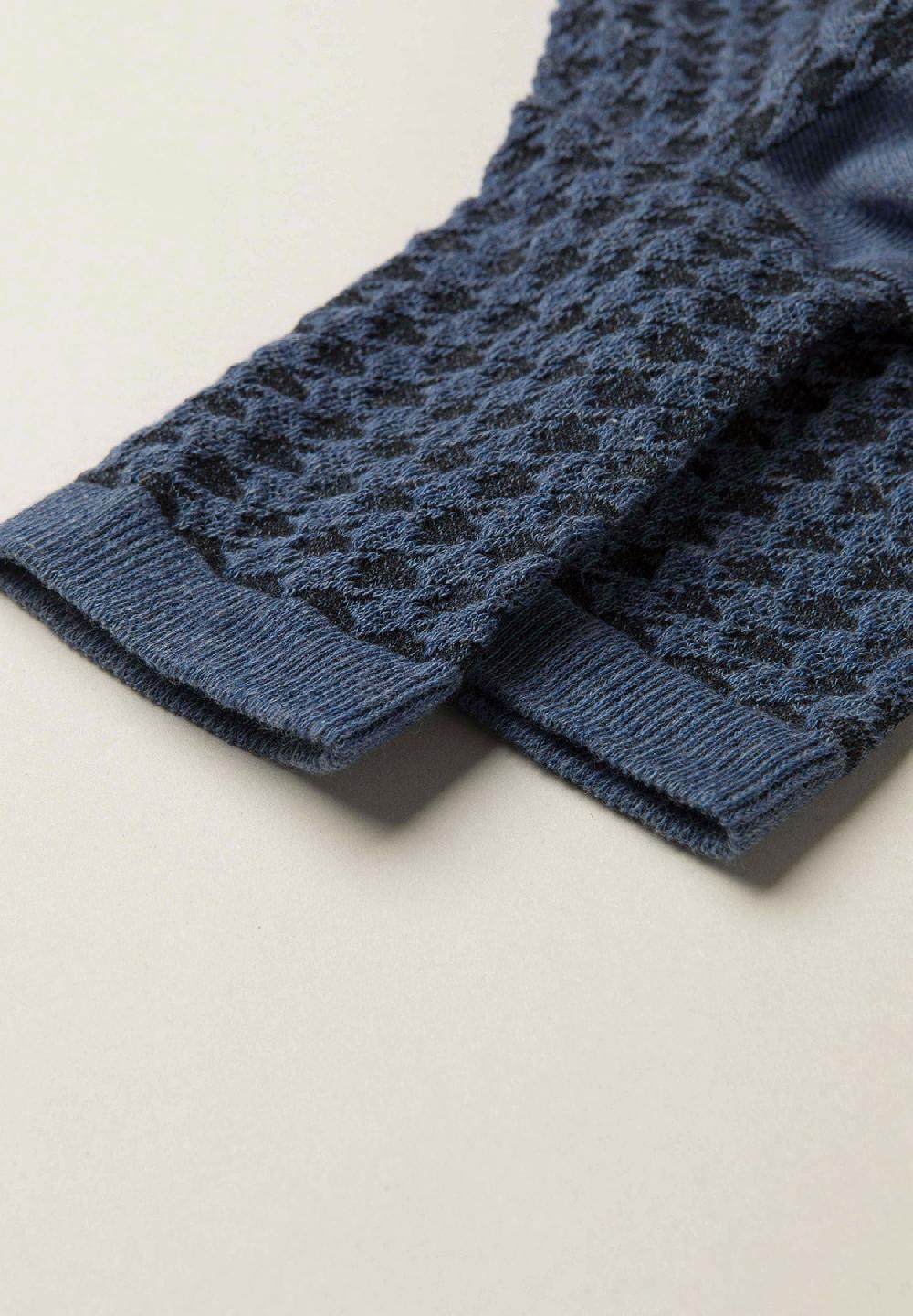 Angelico Calzini turchesi Pied de Poule cotone stretch Vendita