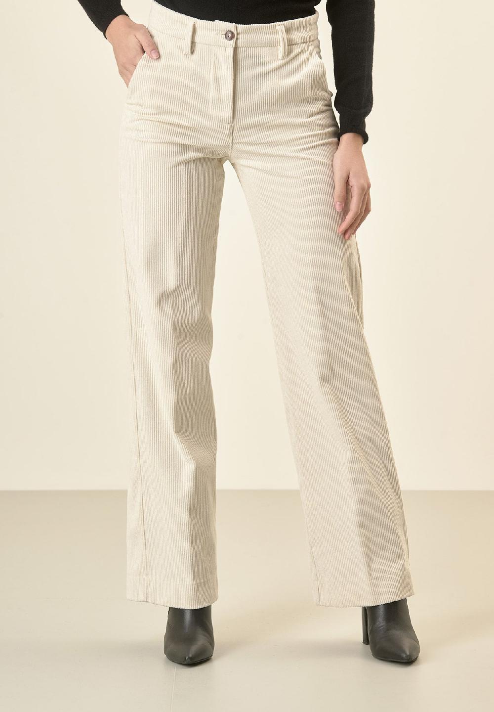 Angelico Pantalone avorio velluto palazzo Convenienza