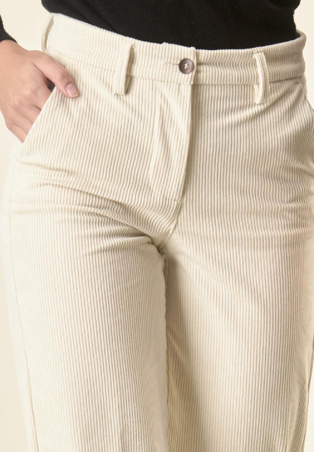 Angelico Pantalone avorio velluto palazzo Convenienza