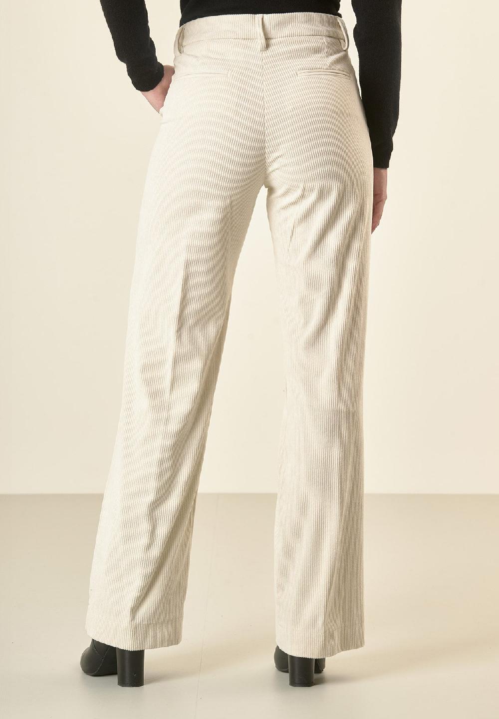 Angelico Pantalone avorio velluto palazzo Convenienza