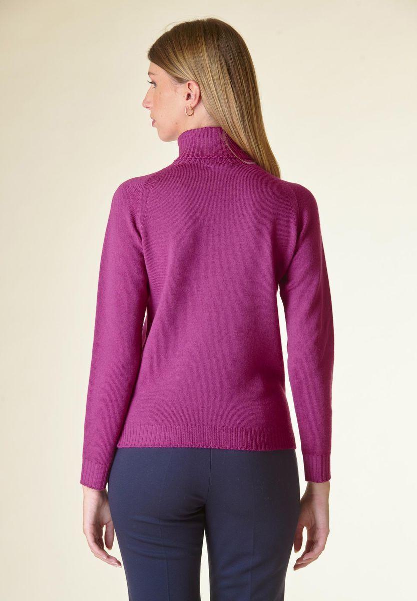 Angelico Dolcevita ciclamino merino Lana Gatto In Saldo