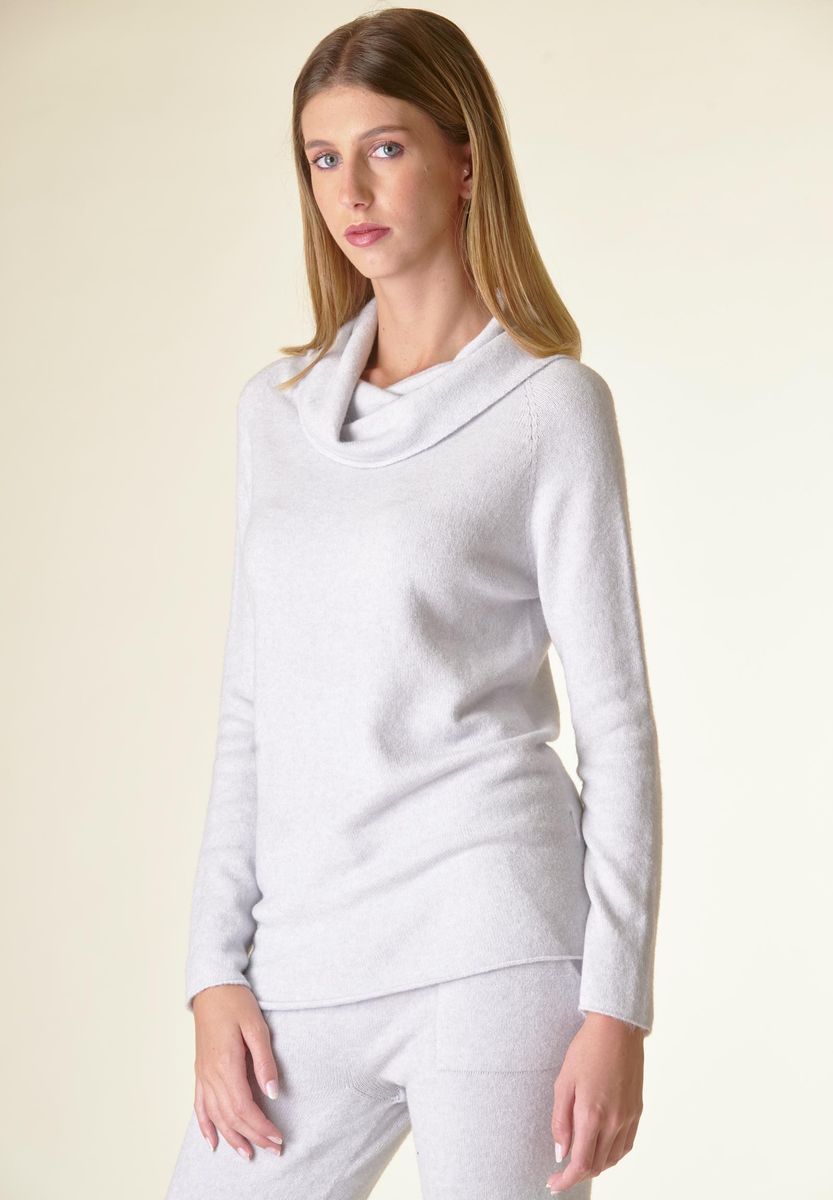 Angelico Maglia perla collo anello viscosa soft Moda